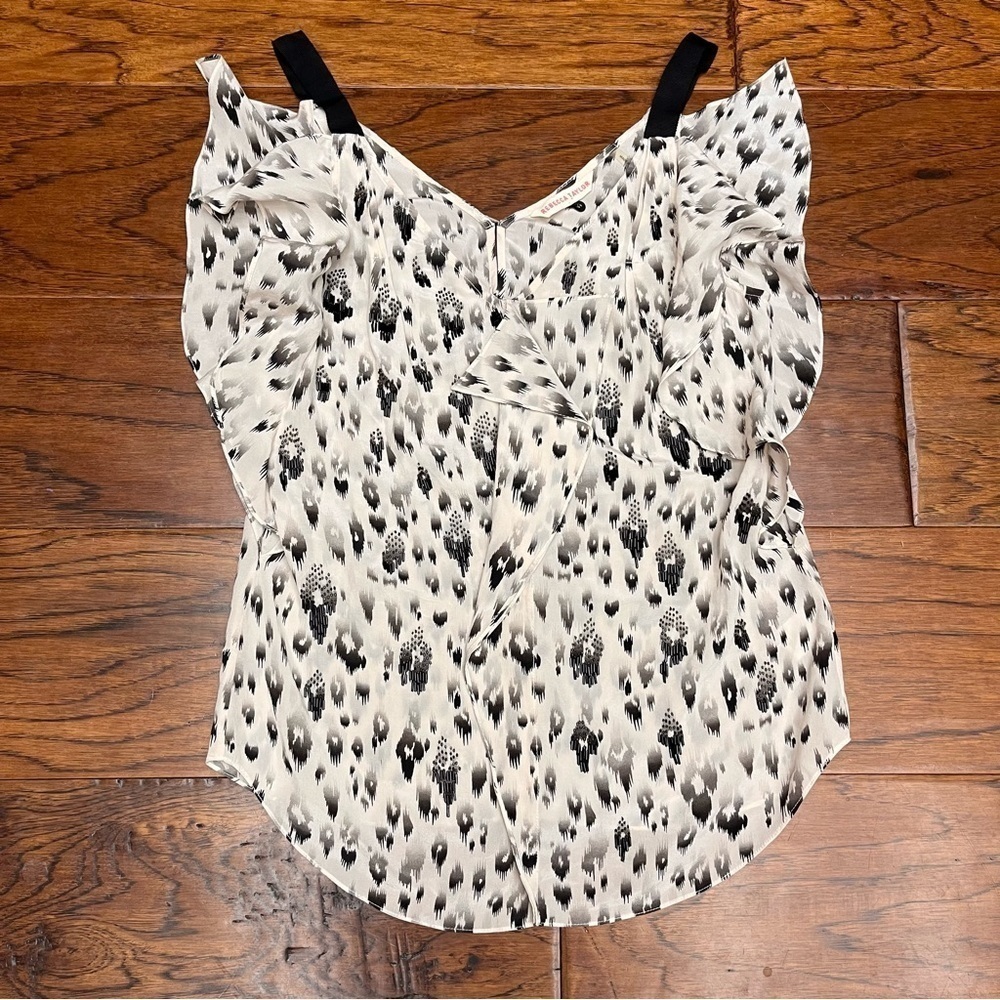 Rebecca‎ Taylor silk ruffle blouse